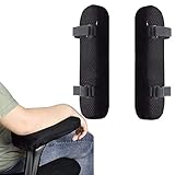 StyleZ A Pair Office Chair Armrest Pad Elbows and Forearms Pressure Relief Memory Foam Chair Arm Rest Cover