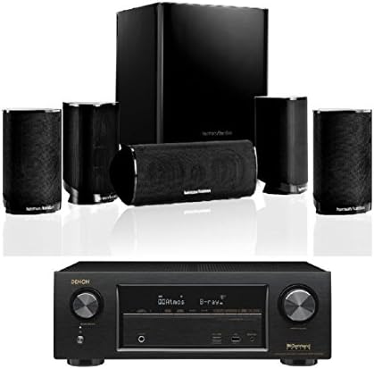 Harman Kardon HKTS 9BQ 5. 1-channel Home Theatre Speaker System with Denon AVR-X 1300W