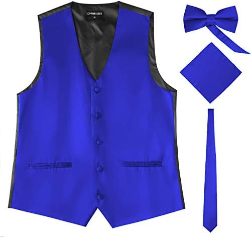 Cyparissus Mens Vest Waistcoat Men's Suit Dress Vest for Men or Tuxedo Vest