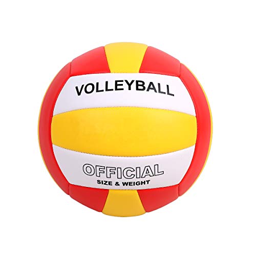 YANYODO Official Size 5 Volleyball, Soft Indoor Outdoor Volleyball for Game Gym Training