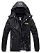wantdo Men's Mountain Waterproof Ski Jacket Windproof Rain Jacket