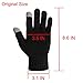 Lethmik Women's Solid Magic Knit Gloves Winter Wool Lined with Touchscreen Fingers Black, One Size (Superior Elasticity)