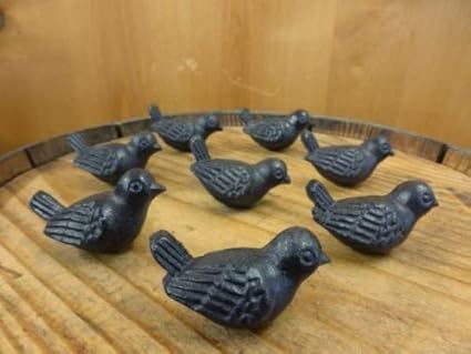 Amazon Com Thaisan7 8 Cast Iron Tail Up Bird Cabinet Knobs Pulls