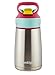 Contigo AUTOSPOUT Straw Striker Chill Stainless Steel Kids Water Bottle, 10 oz, Cherry Blossom