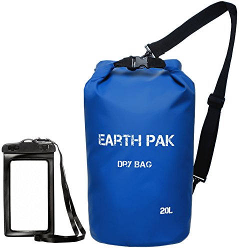 Earth-Pak-Waterproof-Dry-Bag-Roll-Top-Dry-Compression-Sack-Keeps-Gear-Dry-for-Kayaking-Beach-Rafting-Boating-Hiking-Camping-and-Fishing-with-Waterproof-Phone-Case Earth-Pak-Waterproof-Dry-Bag-Roll-Top-Dry-Compression-Sack-Keeps-Gear-Dry-for-Kayaking-Beach-Rafting-Boating-Hiking-Camping-and-Fishing-with-Waterproof-Phone-Case