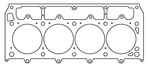 Cometic Gasket Automotive C5936-040 Cylinder Head Gasket; GM LSX Race Block; 0.040 in. MLS; 4.185 in. Bore; 18 Bolt Heads; Left Hand Side;