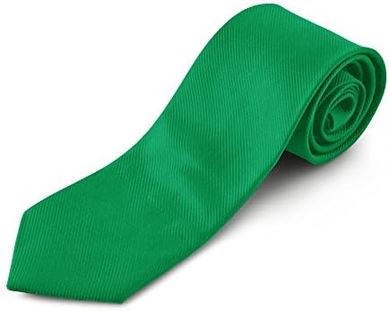 Green Necktie by Harvest Male - Solid Tie for Men & Boys for Suit, Wedding & Prom