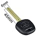 HOTSYSTEM Ignition Key Blank for Toyota Camry Avalon Prius Sienna Solara (CHIP#4C)