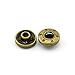 60 Sets 10mm Metal Snap Fasteners Press Stud Rounded Sewing Rivet Buttons Clothing Leather Craft DIY Poppers Bronze