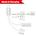 Lightning jack Adapter and Charger,Headphones Adapter and Charging Adapter ,Lightning to 3.5mm Headphone Jack Adapter for iphone 7/7 plus/ iphone 8/8 plus/ iphone X 10.Charge & Listen Support IOS 11