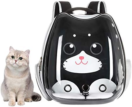 FOVIUPET Cat Backpack Carriers Bag, Dog Backpack, Cat Carrier Bubble Bag， Premium Pet Carrier Bag for Travel and Hiking,Space Capsule Airline-Approved Dog Backpack