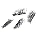Frcolor Magnetic Eyelashes Set 2 Pair Reusable False Eyelashes with Applicator Tweezers