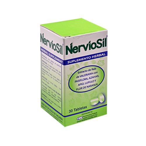 Neviosil Herbal Tablets - Herbal Supplement Specialy Formulated for the Nerves - Tension - Anxiety by Nerviosil