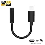 Pixel 2 USB C to 3.5mm Headphone Jack Adapter，PHADEN Type C Aux Microphone Stereo Cord with Realtek Noise Reduction Chip for Google Pixel 2/Pixel 2 XL, HTC, Motorola Moto Z, Essential PH-1, LG