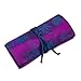 Jewelry Roll Clutch Large - Silk Jacquard (Violet)