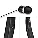 Bluetooth Headphones SDICL Wireless Neckband Sports Headsets with Retractable Earbuds Sweatproof Noise Cancelling Stereo Earphones (991 Black)