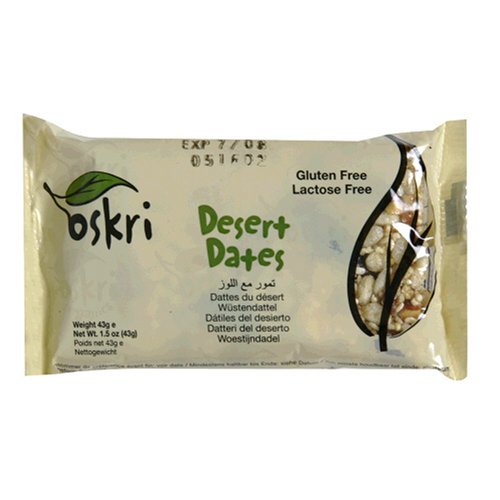 UPC 666016555400, Oskri Desert Dates Bar, Gluten Free, 1.5-Ounce Bars (Pack of 20)