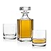 James Scott Whiskey Decanter with Stopper Lead-Free Crystal - Perfect for Engraving and Monogramming | Use for Liquor, Whiskey, Bourbon, Scotch, Brandy, Wine | 25 oz