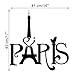 Sandistore Eiffel Tower Paris Love Vinyl Art Wall Stickers Home Mural Decal Decor