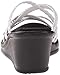Skechers Cali Women's Rumblers-Social Butterfly Wedge Sandal,White Rhinestone,8 M US