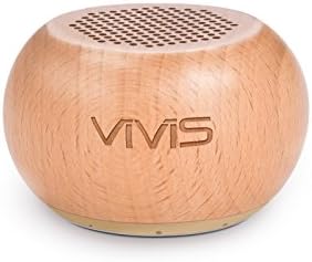 Bluetooth Speaker, VIVIS Natural Wooden Mini Portable Wireless Pocket Size Bluetooth4.2 Speaker with 8-Hour Playtime, 33ft Bluetooth Range for iPhone iPad iPod, Tablet, any Bluetooth Devices