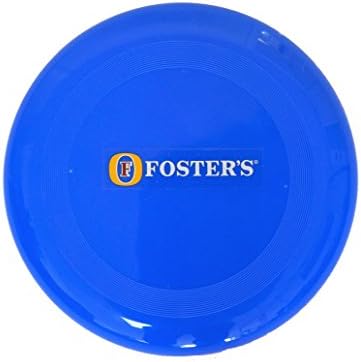 Vintage 2003 Round Frisbee Flying Disc Ring Outdoor Toy For Kids Great Fun On The Beach, In The Garden, Or Just Playing With The Dog. Blue With The Fosters Bear Logo - Brand New Shop Stock Room Find