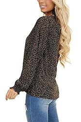 MLEBR Womens Blouses Spring Summer Leopard Printed