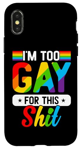 Gay LGBTQ Rainbow Pride Gay LGBT Proud Case for iPhone X/XS