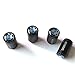 Runfish Valve Stem Caps, Tire Valve Stem Caps for BMW, 4 Pcs Black