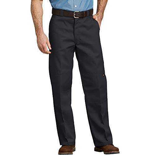 Dickies Men's Loose Fit Double Knee Twill Work Pant, Black, 34W x 32L
