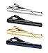Jstyle 4 Pcs Tie Clips for Men Tie Bar Clip Set for Regular Ties Necktie Wedding Business Clips