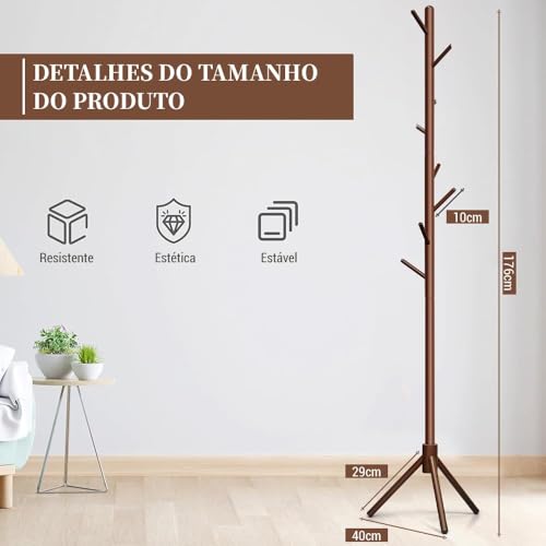 Cabideiro Vertical para Quarto, Mancebo Bolsa Pendurada, Mancebo