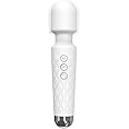 Destary Handheld Cordless Personal Powerful Portable 8 Speeds 20 Vibration Mini Electric Massager Tool for Muscle Scalp Back Leg Waist Shoulder Head Arm Body Relaxtion - White