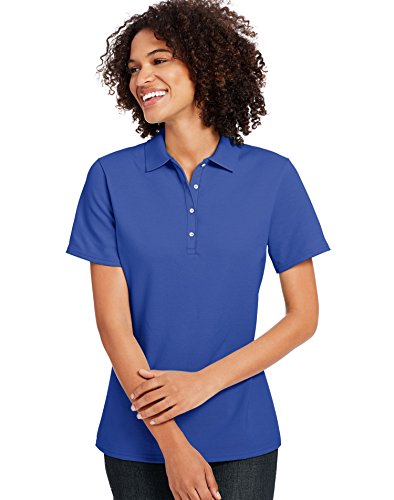 Hanes X-Temp Women's Pique Polo Shirt_Deep Royal_S