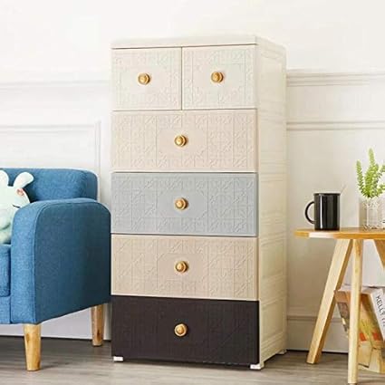 Thetickletoe Thickened Fiber Plastic Chest Of Drawers