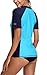 Maysoul Women's Short Sleeve Rash Guard Swimsuit UPF Swim Shirt Athletic Tops