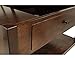 Signature Design by Ashley Marion Traditional Square Lift Top Coffee Table with 1 Fixed Floor Shelf, Dark Brown