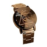 XILALU Fashion Watch Franterd Stainless Steel Man Quartz Analog Wrist Watch[Black]
