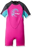 O'Neill Wetsuits Toddler 2 mm Spring Wetsuit, Berry/Aqua/Graphite, 3