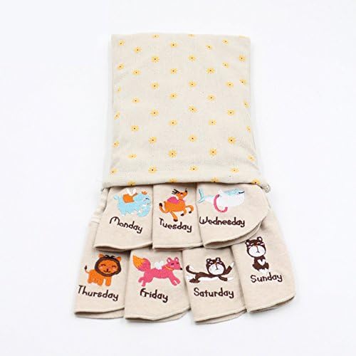 14 Pack 1 Week Gift Bag - Baby Bibs + Burp Cloths Set - GOTS Organic 100% Cotton (Brown)