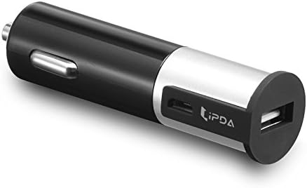 iPDA NT-129 2.1A Dual USB Car Charger (Micro USB+ Standard USB) for Apple iPhone, iPad, Samsung, Google Nexus 7, HTC, LG, And More
