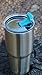 Newly Improved 30oz replacement tumbler lid- Guaranteed leak and spill proof. Fits Yeti Rambler and Rtic Tumbler Stainless Steel (1, 30 oz. Blue)