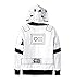 Star Wars Boys Storm Trooper Character Hoodie Zip Sweatshirt (M (8))