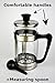 French Press Coffee Espresso Tea Maker 34 oz - Gift Box - Comfortable Handle - Easy Clean - Coffee Press Stainless Steel - 1 liter 8 Cups - Gift Idea - Birthday gifts for women and men