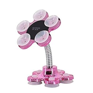 Vastate 360 Rotatable Flower Shape Cellphone Holder Car Mount Sucker Stand Multicolored