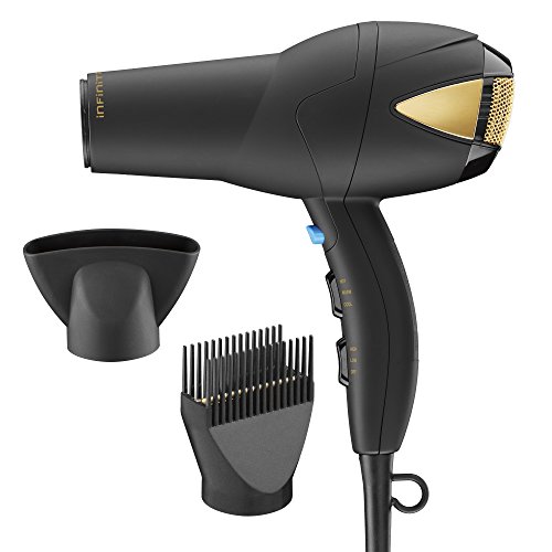 Click Here to See More Images Infiniti Pro by Conair GOLD 1875 Watt Styling Tool and Hair Dryer, Black/Gold
