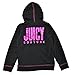 Juicy Couture Little Girls' 2 Piece Hooded Jacket and Jog Pant Set, Black, 6