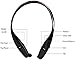 KOCASO Bluetooth/Wireless Sports Stereo Headphones Headset Earphones. [Hands Free Calling] [Contoured Neckband] Microphone- iPhone 7/6s/6 iPod Galaxy S7/S6/S5 HTC Smart Windows Android Phones- Black