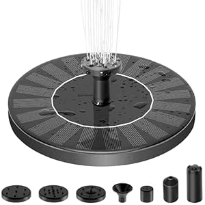 Solar-Fountain-PumpFloating-Outdoor-FountainFree-Standing-1W-Bird-Bath-Fountain-Pump-for-Garden-and-Patio-Solar-Panel-Kit-Water-Pump Solar Fountain Pump,Floating Outdoor Fountain,Free Standing 1W Bird Bath Fountain Pump for Garden and Patio, Solar Panel…