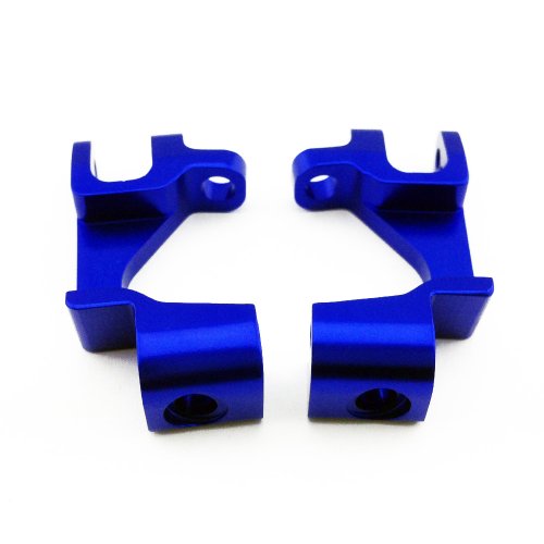 Atomik RC Alloy Front Caster Block, Blue fits the Traxxas 1/10 Slash 4X4 and Other Traxxas Models - Replaces Traxxas Part 6832